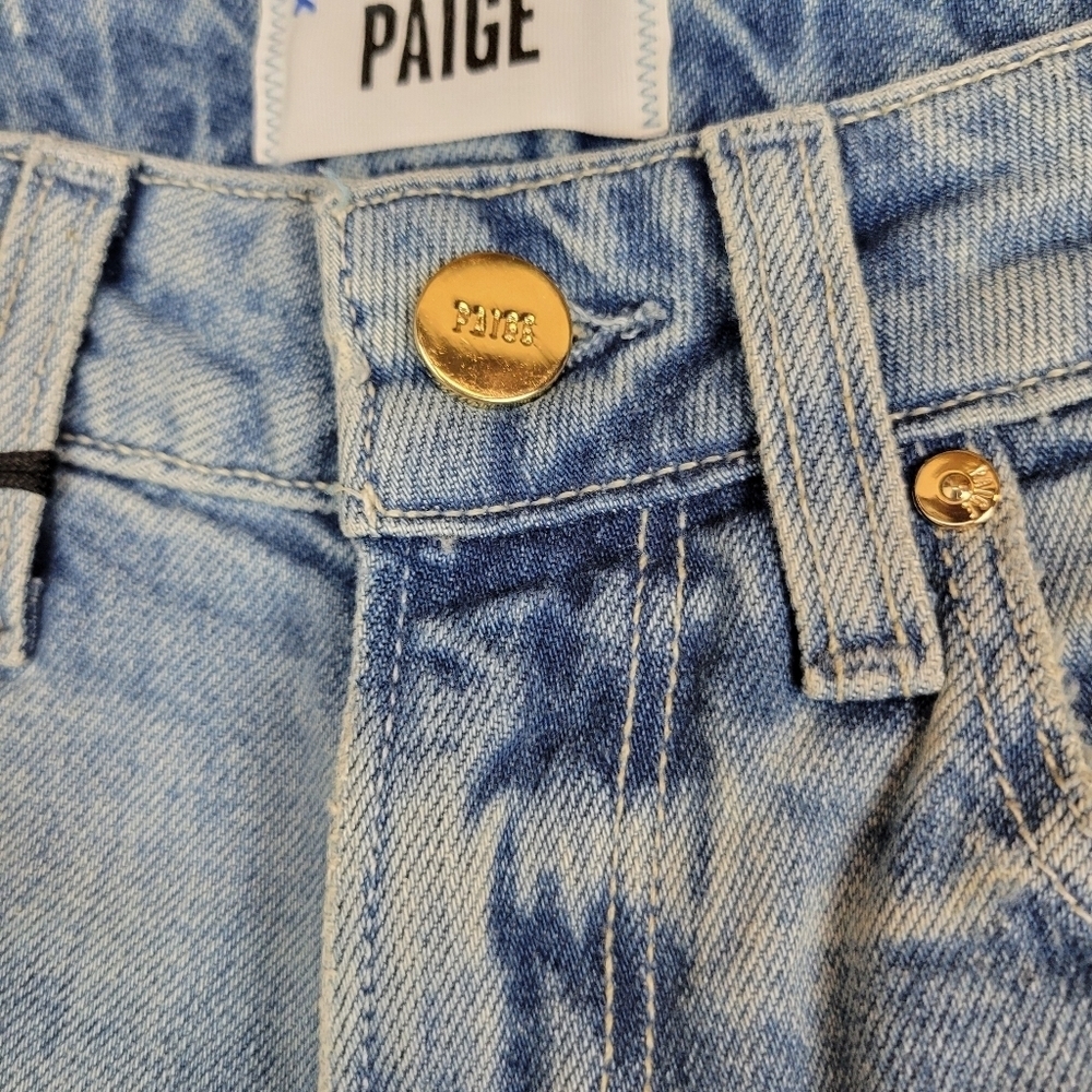 NWT PAIGE Courtney Raw Hem Vintage Denim In La Rambla Wash Size 23 - Picture 11 of 13